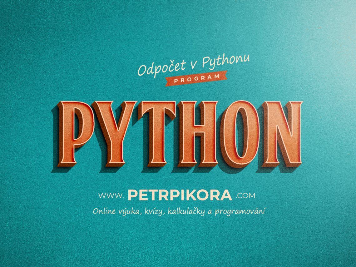 Odpočet v Pythonu