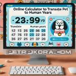 Online Calculator Translate Pet Years to Human Years