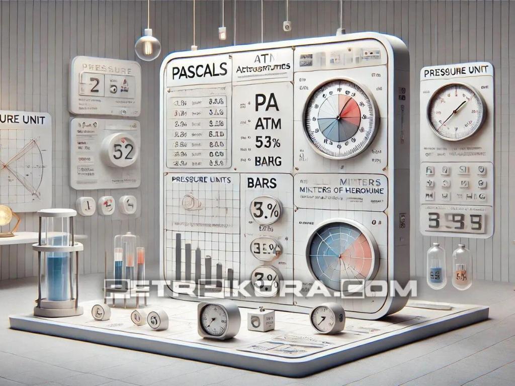 Pressure unit conversions infographic