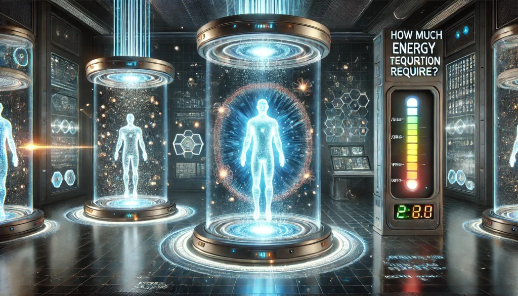 Kolik energie by stála teleportace člověka?