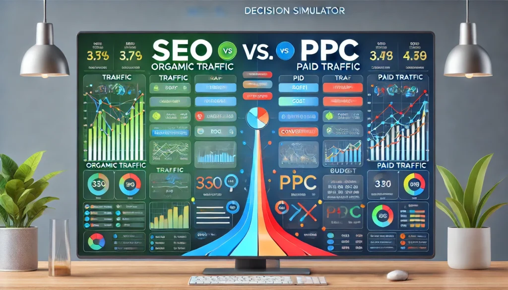 Simulátor SEO vs. PPC rozhodnutí